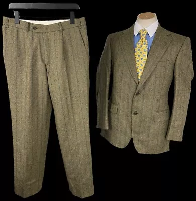 Magee Green Tweed Suit 40R / 34x31” 2pc Country Smart Wedding • $117.15