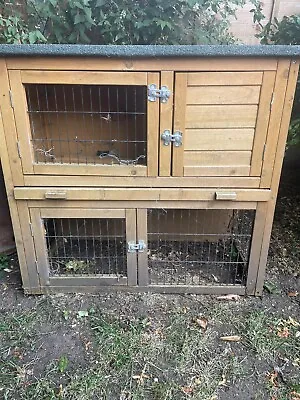 £80 • Buy Rabbit Hutch Guinea Pig Hutches Run Runs Large 2 Tier Double Decker Cage