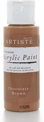 Artiste / Acrylic Paint / 59ml 2Oz / Chocolate Brown / Quick-Drying • £3.89