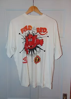 Fred The Red Mascot Official Manchester United - T-Shirt - Size Large • £24.99