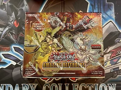 YuGiOh Amazing Defenders : Booster Box Of 24 Packs : 1st Edition : New & Sealed • £0.99