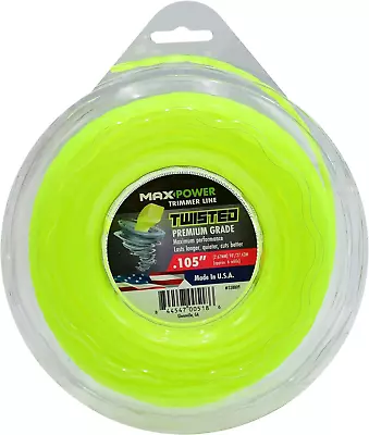 338809 Premium Twisted Trimmer Line .105-Inch Twisted Trimmer Line 90-Foot Lengt • $20.49