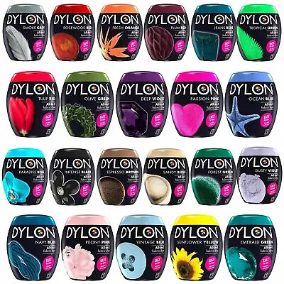 £20.49 • Buy Dylon Washing Machine Fabric Dye Pod 350g For Clothes 1pk, 2pk Or 3pk