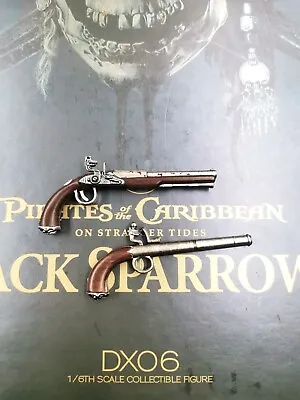 Pistol 1/6 Hot Toys HT DX06 Pirates Of The Caribbean Captain Jack Sparrow Figure • $83.01