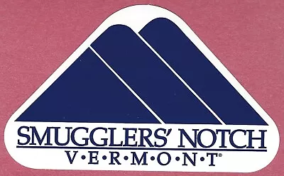 New Smugglers Notch Vermont Ski Snowboard Mountain Area Resort Sticker Decal • $3.49