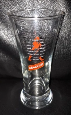 $18 • Buy Rare Collectable Johnnie Walker Draught Scotch Whisky 285ml Beer Style Glass