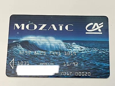 Mozaic Credit Agricole MasterCard Credit Card▪️France▪️Eurocard▪️1992 Expiration • $19.99