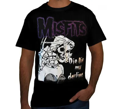 $10.99 • Buy MISFITS DIE DIE MY DARLING PUNK ROCK Black T Shirt
