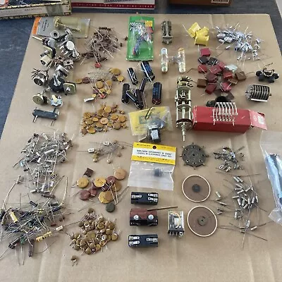 Mixed Lot Of Various Resistors Capacitors Etc Vintage Tube Radio Parts #ZZ1 • $50