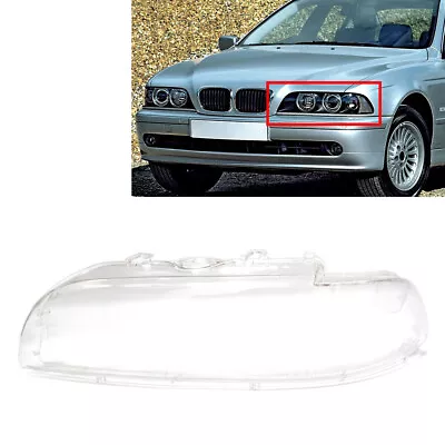 Transparent Front Headlight Lens Shell Cover For BMW 5 Series E39 2001-2003 Left • $47