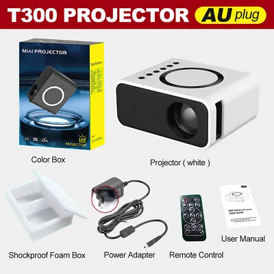 $53.99 • Buy 1080P Portable LED Mini Projector For Iphone Adroid Phones Support Video AU