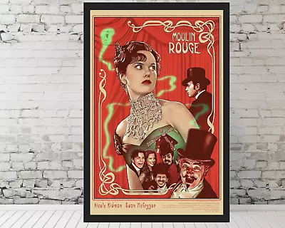 Moulin Rouge Movie Poster Nicole Kidman Poster - 11x17  Framed Trendy Poster • $33.90