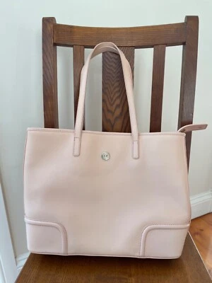 $31 • Buy OROTON Melanie Tote Blush Nude/ Light Peach Leather, Zipped.  Also Dust Bag. EUC