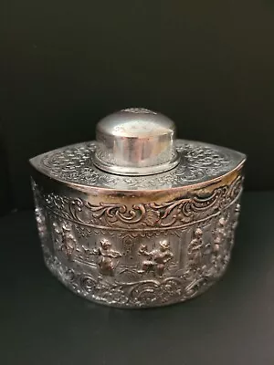 Vintage Barbour Silver Co Style 3237 Monogrammed Silver Container • $13.50