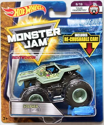 Hot Wheels 2018 Monster Jam Tour Favorites #6/19 Soldier Fortune • $7.50