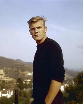 Tab Hunter Cool Pose In Black Sweater Hands In Pockets 1960's 8x10 Real Photo • $10.99