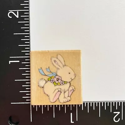 Hero Arts Mini Bunny Hop Easter Rabbit A745 Wood Mounted Rubber Stamp • $3.19