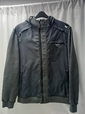 ❤️ Beck & Hersey Grey Hooded Zip Up Jacket Size XL Vgc • £6.99