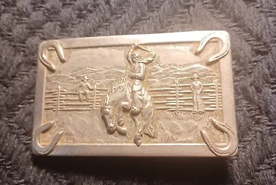 Bucking Bronco Belt Buckle Unbranded Possible REPOP Silver Color • $15