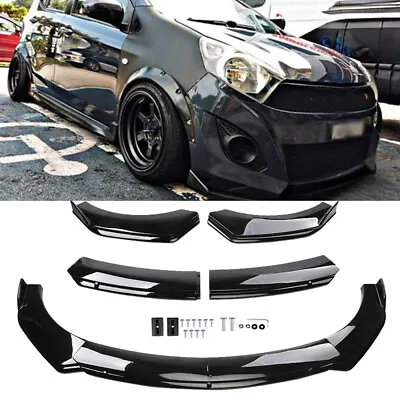 Glossy Black For Mitsubishi Mirage Front Bumper Lip Splitter Spoiler Body Kit • $74.99