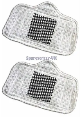 For Home-Tek ECO AND ELITE High Quality Micro Fibre Steam Mop Scrub Pads X2 • £3.94