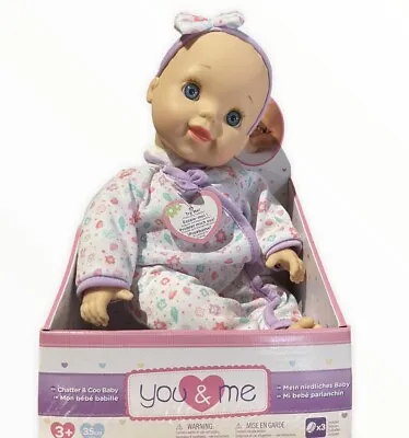 You & Me DREAM COLLECTION 14  Chatter & Coo Girl Baby Doll Toys R Us New W Sound • $63.21