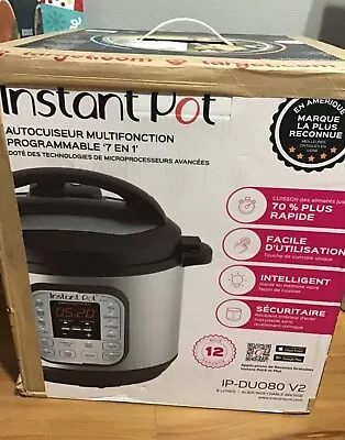 Instant Pot IP-DUO80 V2 8qt 7 In 1 Pressure Cooker. • $150