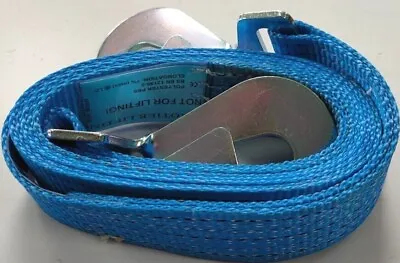 4x4 Recovery Towing Strap With SnapHooks 5T Blue 1m To 30m Off Road Tree Strop • £18.25