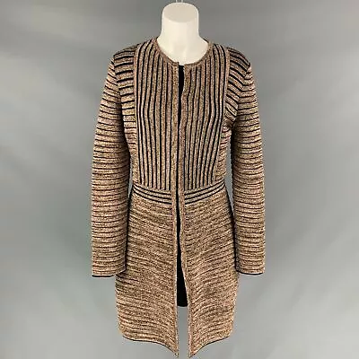 $354.40 • Buy M MISSONI Size 8 Gold & Black Wool / Viscose Knitted Coat