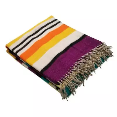 Missoni Home THROW  Blanket HARPO NEW Var.159 Striped With Fringes  • $649