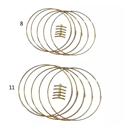 5Pcs Craft Hoop Rings Wreath Hoop Rings For Making Wedding Decoration • £6.71