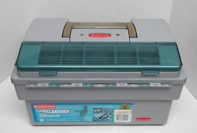 Rubbermaid Fishing Tackle Box Vintage Craft Tool Storage Bin Full • $42