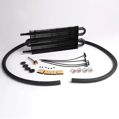 Universal Aluminum 4 Row Car Engine Oil Cooler Thermostat 12-3/4 X 5  X 3/4  • $19.62