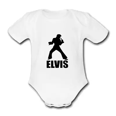 ELVIS STANCE PRESLEY Babygrow Baby Vest Grow Bodysuit MUSIC FP • $12.44