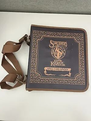 Sorcerers Of The Magic Kingdom Brown Spell Card Binder With Strap & 30 Cards • $25