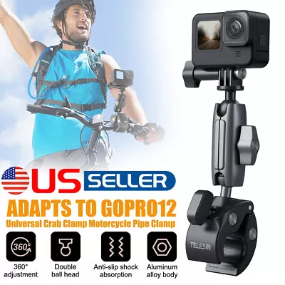 For GoPro 12 11 10 9 Camera Mount Bike Handlebar Seatpost Clamp 360 Rotary USA • $25.86