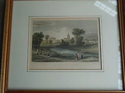 19th C English Coloured Steel Engraving. Chelmsford Essex. Hand Coloured • £6.95