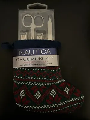 Nautica Men's Manicure Kit  With Stocking- Christmas Gift Set- 5-Piece Set • $15.03