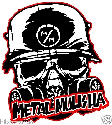 Metal Mulisha With Mask Skull Bumper Sticker Toolbox Sticker Laptop Sticker • $3.48