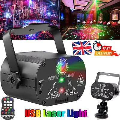 1240 Pattern LED Laser Projector Stage Light RGB Party KTV Club DJ Disco Lights • £20.49