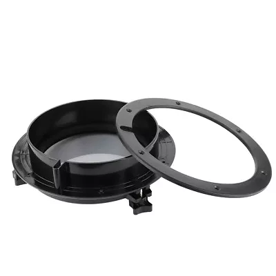 ‧★ 10in Marine Porthole Round Black Portlight Stalinite Window For RV Boat Yacht • $53.20