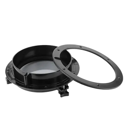 10in Marine Porthole Round Black Portlight Stalinite Window For RV Boat Yacht⁺ • $55.65