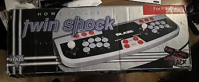 PLAYSTATION Blaze Twin Shock Dual Arcade Stick Limited Black Edition W/ Box • $119.95