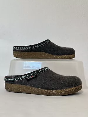 Haflinger Grizzly  Womens Gray Clogs Mules Slippers EUR 40/9 • $40