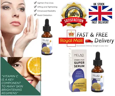 Vitamin C Hyaluronic Acid Retinol Best Anti Ageing Face Super Serum Cream Oil UK • £6.99