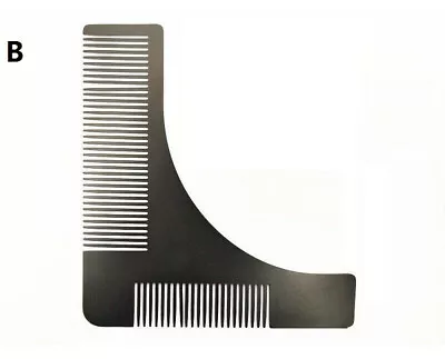 Black Stainless Steel Comb Metal Comb Pocket Size For Beard Hair Care Grooming • $5.99