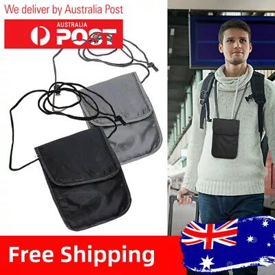 $5.99 • Buy Travel Wallet Bag Neck Stash Pouch Passport Card Holder RFID Blocking Security