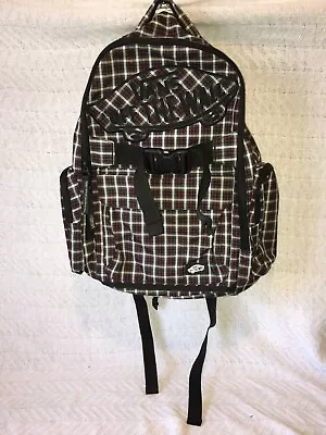 Vans Off The Wall Multi Colored Black Grey Red Plaid Backpack Bag • $1.99