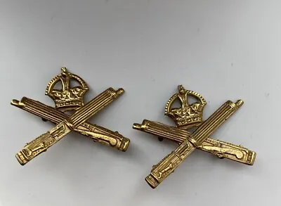 Machine Gun Corps Pair Of Gilt Collar Badges • £39.99