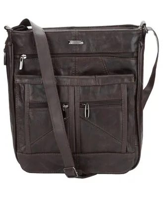 New Leather Shoulder Crossbody Handbag Office Work Bag Flight Messenger Bag • £20.95